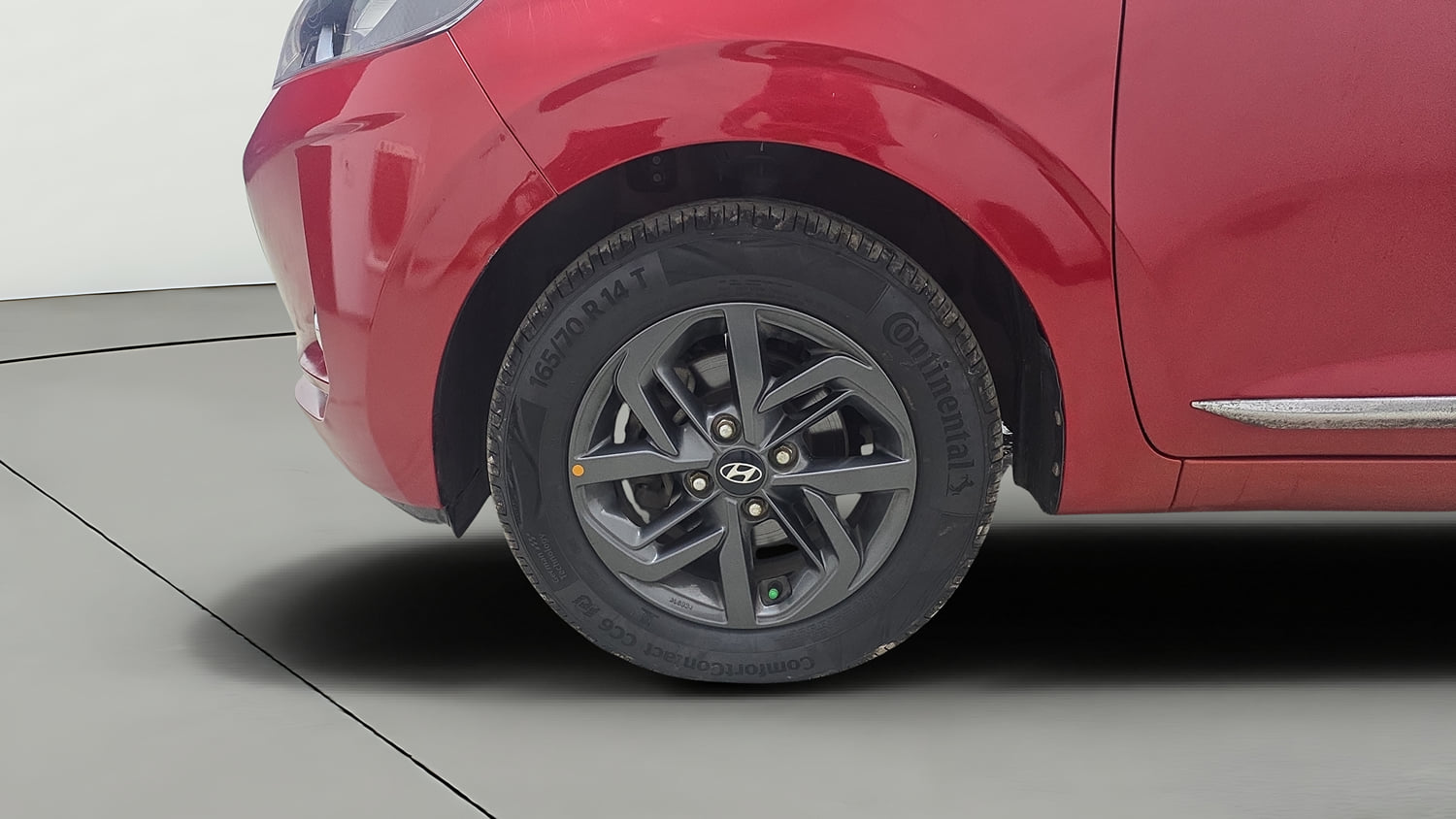 Used 2020 Hyundai Grand i10 Nios Sportz 1.2 Kappa VTVT Petrol Manual tyres LEFT FRONT TYRE RIM VIEW