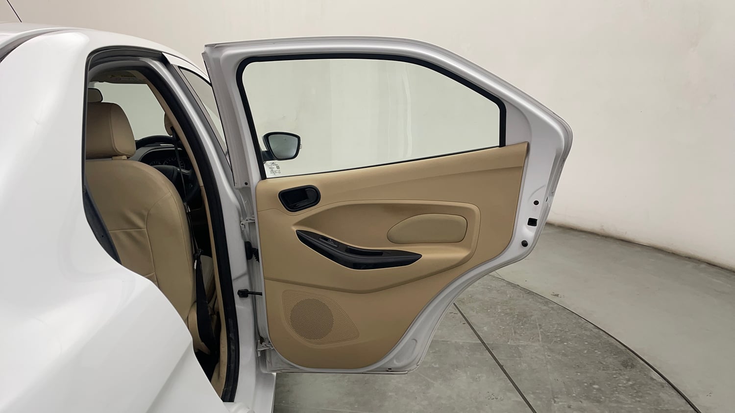 Used 2016 Ford Figo Aspire Titanium 1.2 Ti-VCT Petrol Manual interior RIGHT REAR DOOR OPEN VIEW