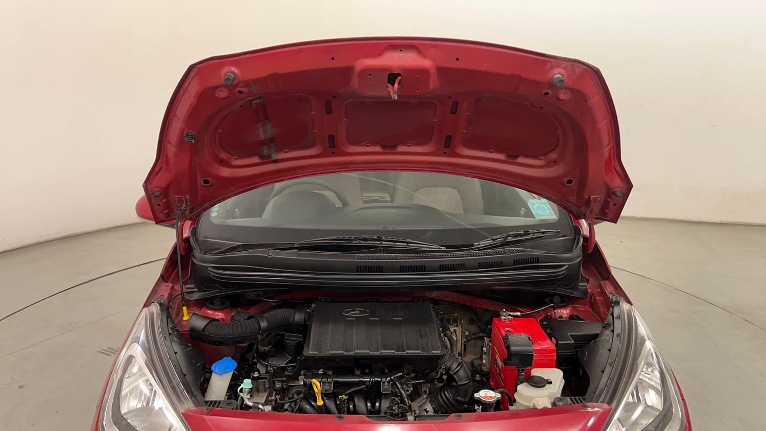 Used 2016 Hyundai Xcent SX 1.2 Petrol Manual engine ENGINE & BONNET OPEN FRONT VIEW