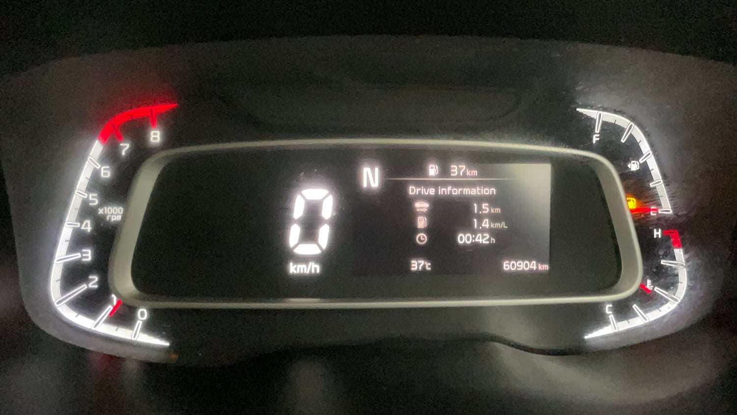 Used 2022 Kia Sonet GTX Plus 1.0 iMT Petrol Manual interior CLUSTERMETER VIEW