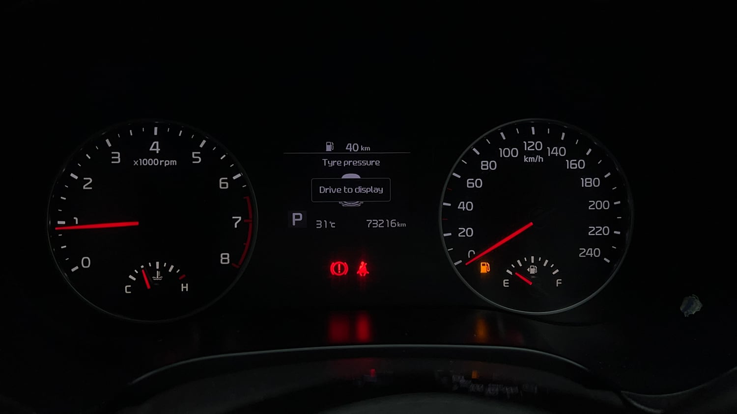 Used 2021 kia Seltos HTX IVT 1.5 Petrol Automatic interior CLUSTERMETER VIEW