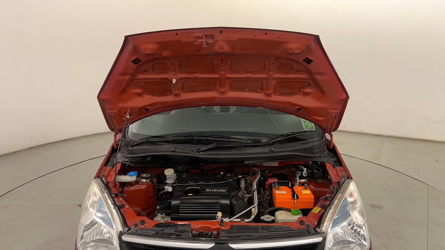 Used 2012 Maruti Suzuki Wagon R 1.0 VXi Petrol Manual engine ENGINE & BONNET OPEN FRONT VIEW