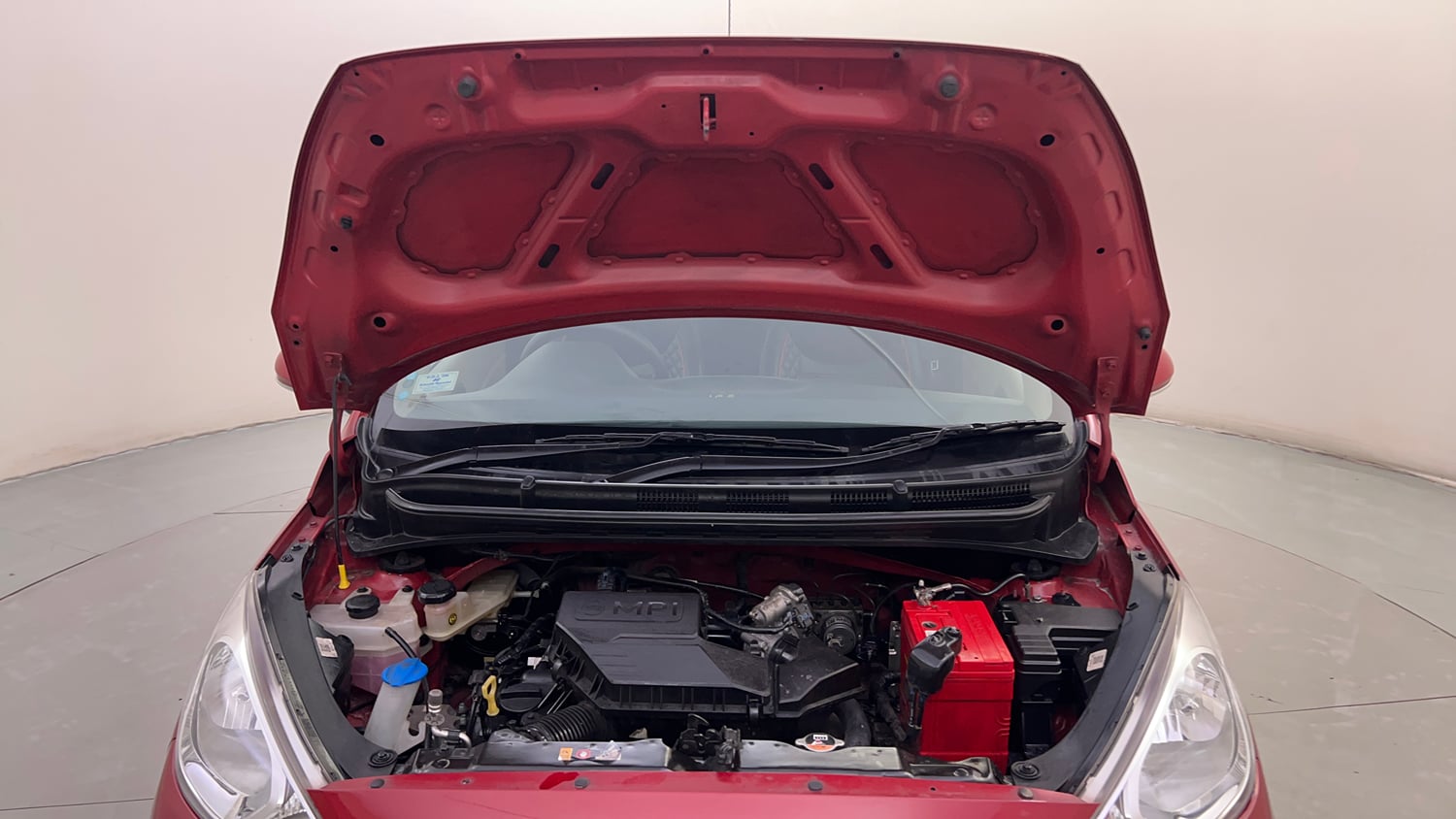 Used 2021 Hyundai Santro Sportz Petrol Manual engine ENGINE & BONNET OPEN FRONT VIEW