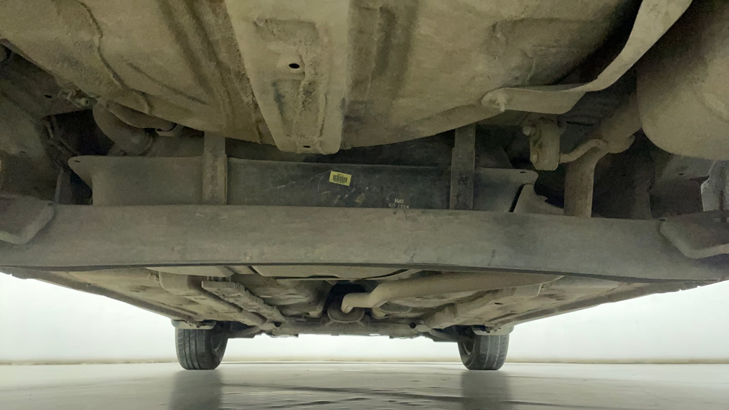 Used 2018 Hyundai Grand i10 Sportz 1.2 Kappa VTVT Petrol Manual extra REAR UNDERBODY VIEW (TAKEN FROM REAR)