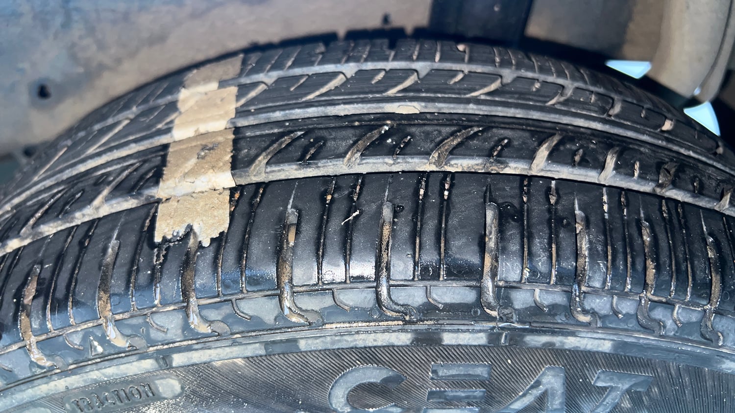 Used 2016 Maruti Suzuki Celerio ZXi AMT Petrol Automatic tyres LEFT REAR TYRE TREAD VIEW