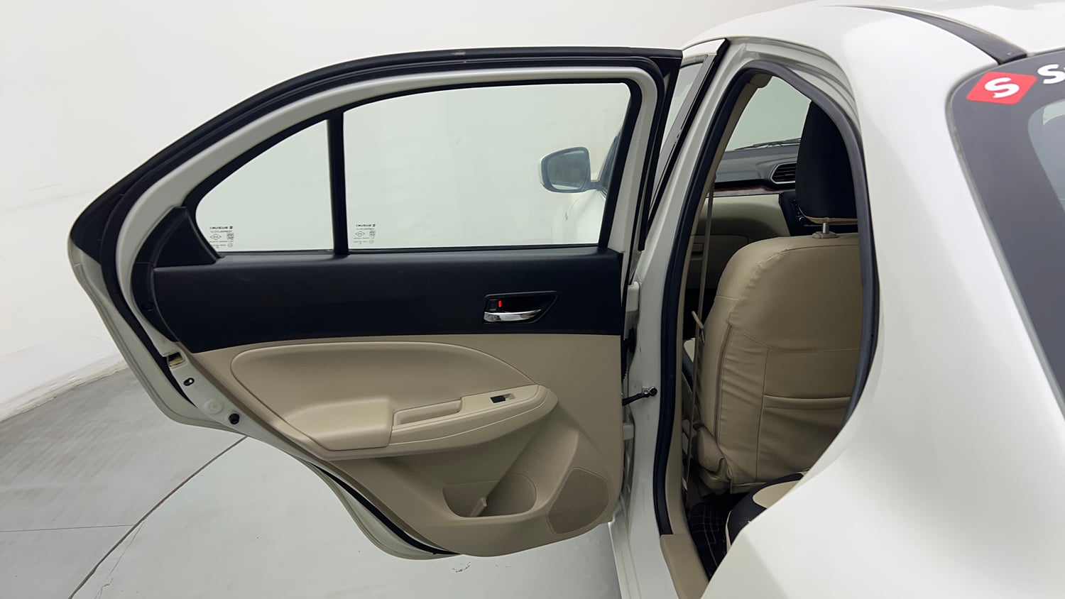 Used 2018 Maruti Suzuki Dzire VXi Petrol Manual interior LEFT REAR DOOR OPEN VIEW
