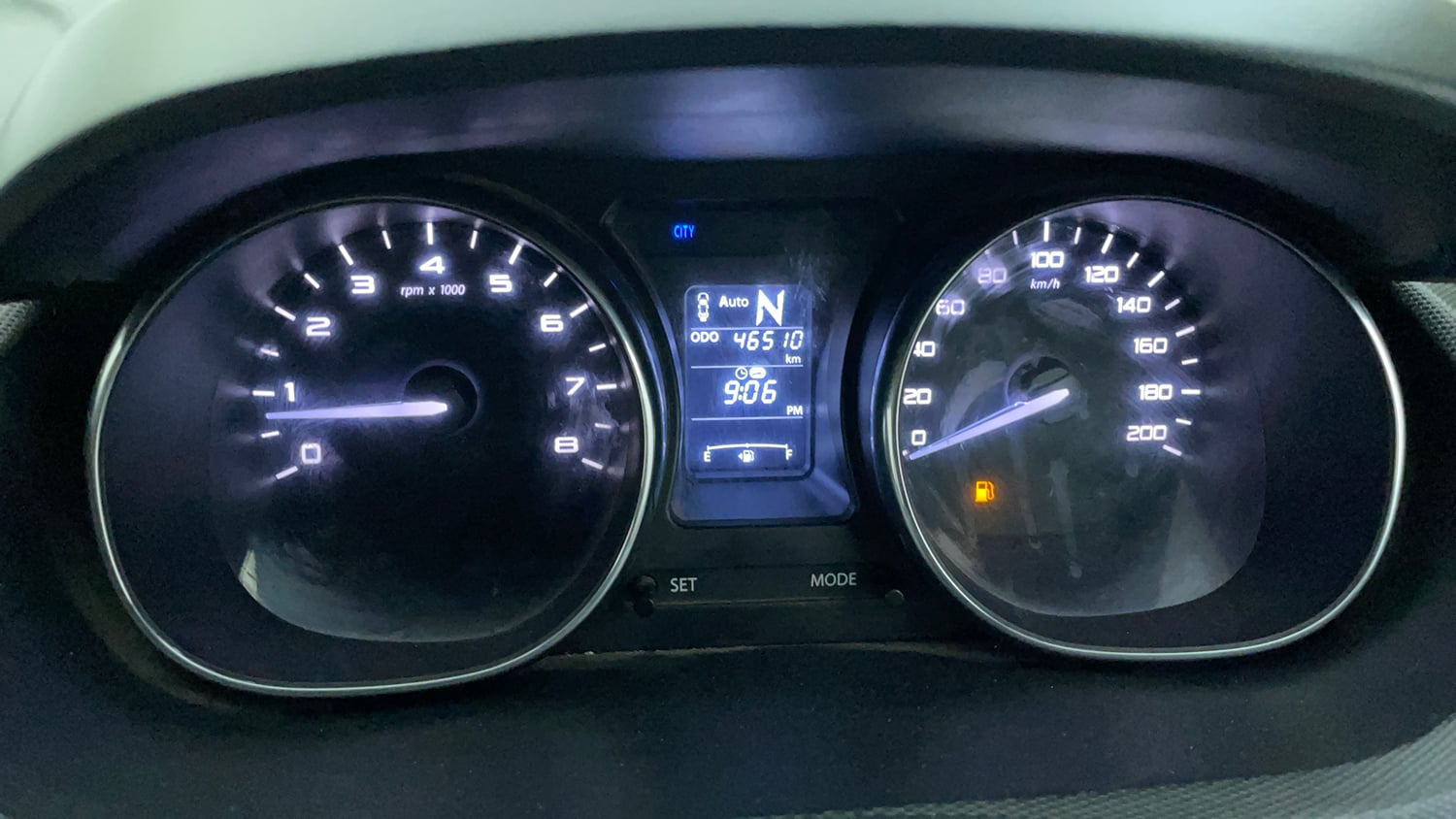 Used 2019 Tata Tigor Revotron XZA Petrol Automatic interior CLUSTERMETER VIEW