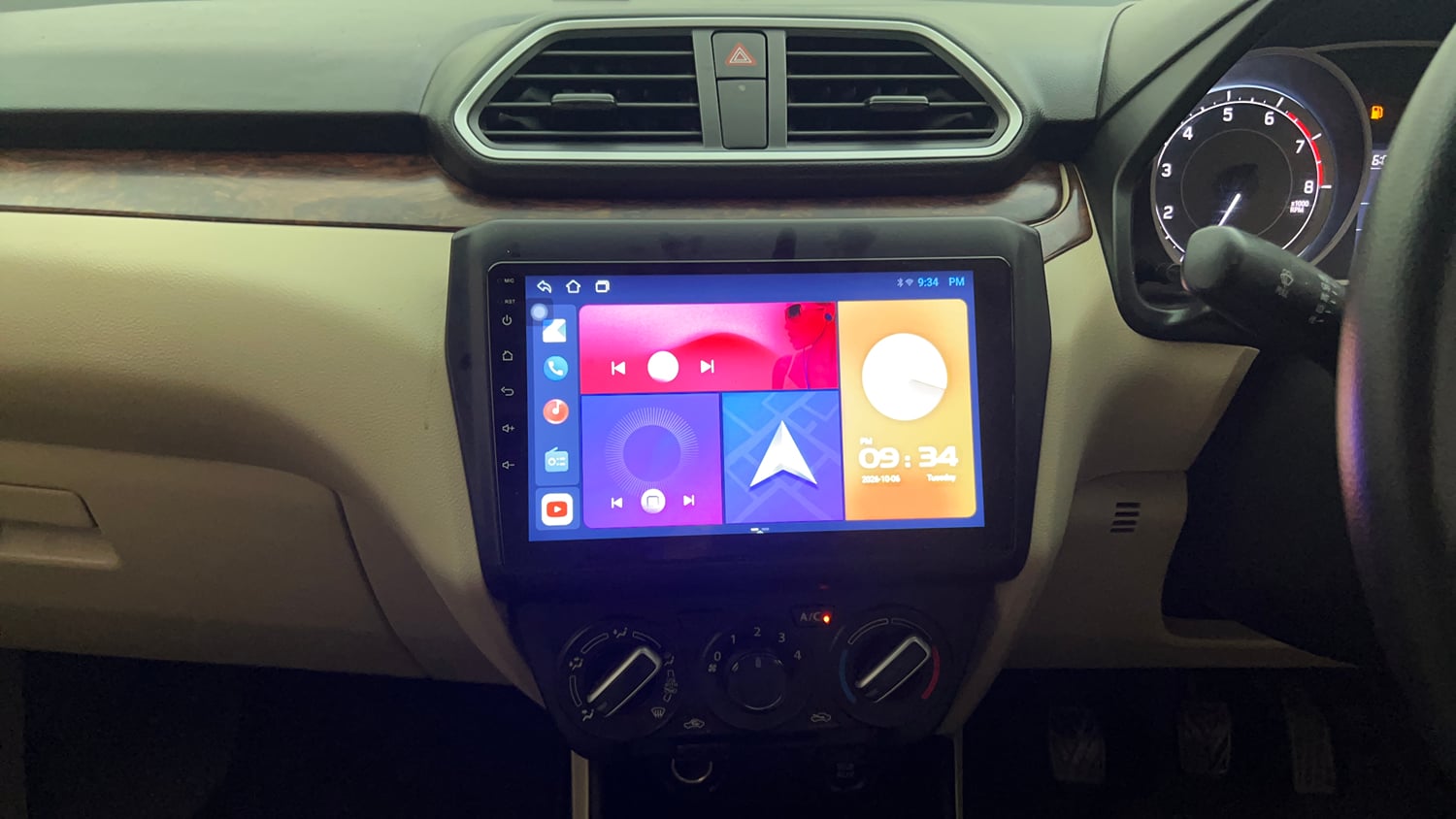 Used 2019 Maruti Suzuki Dzire VXi Petrol Manual interior MUSIC SYSTEM & AC CONTROL VIEW