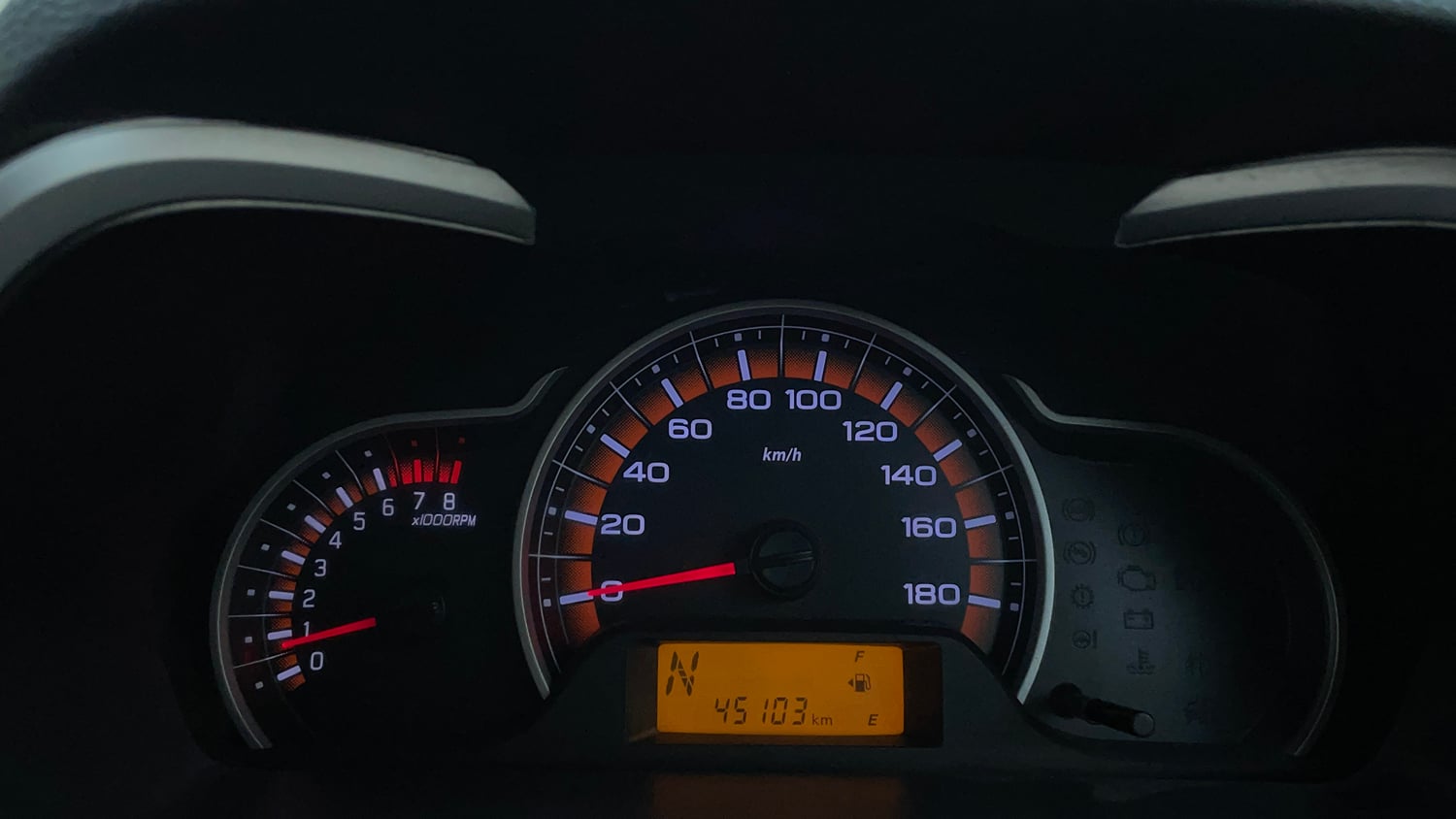 Used 2015 Maruti Suzuki Alto K10 VXi AMT Petrol Automatic interior CLUSTERMETER VIEW