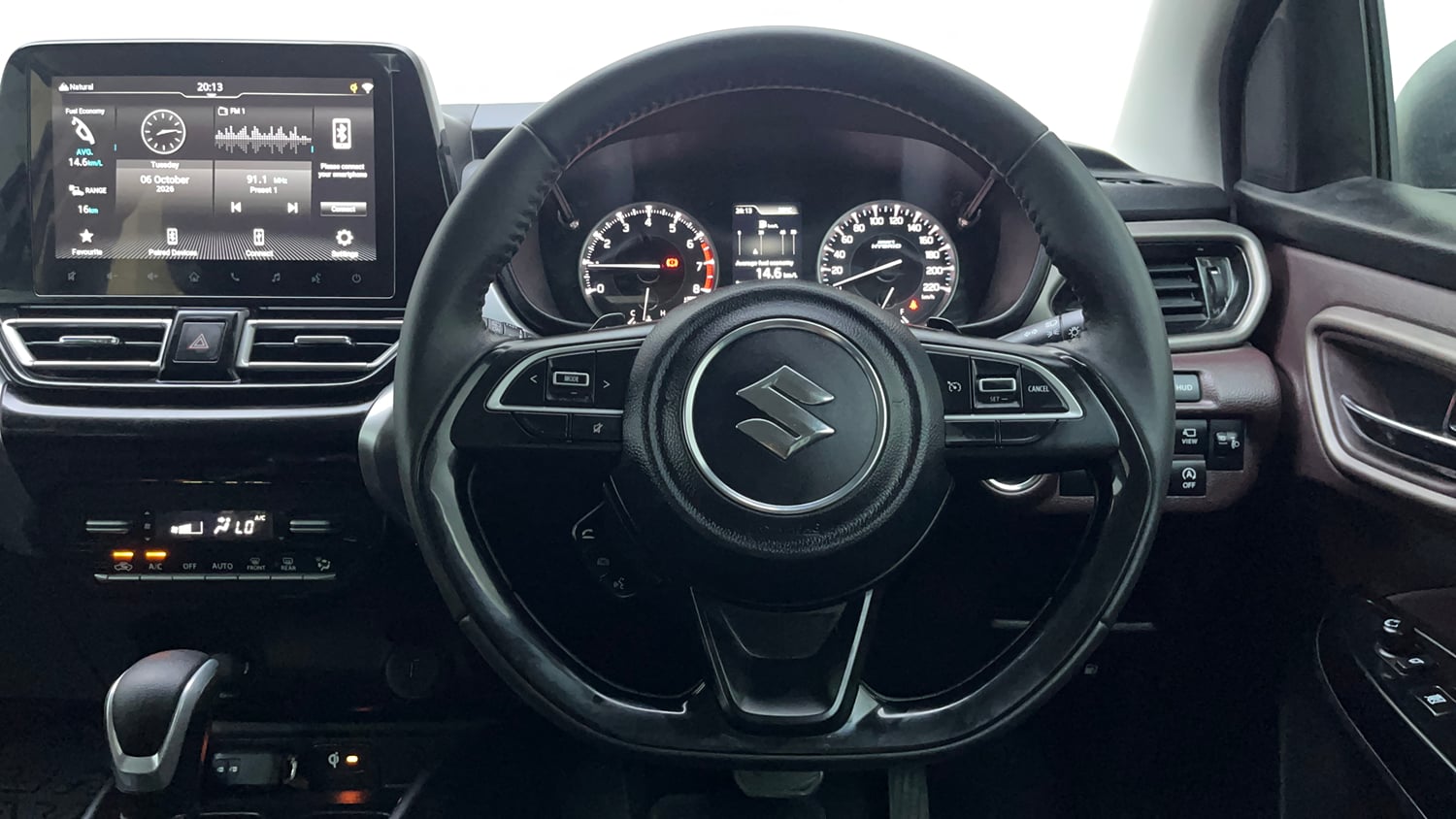 Used 2024 Maruti Suzuki Fronx Alpha 1.0L Turbo 6 AT Petrol Automatic interior STEERING VIEW