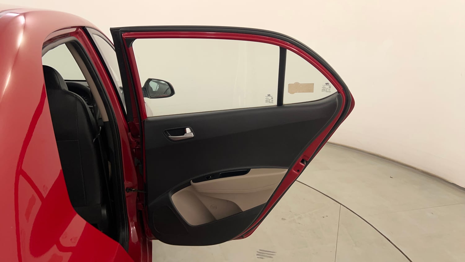Used 2016 Hyundai Xcent SX 1.2 Petrol Manual interior RIGHT REAR DOOR OPEN VIEW