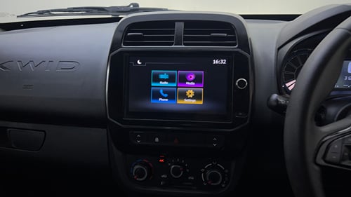 Used 2024 Renault Kwid RXT 1.0L AMT Petrol Automatic top_features Touch screen infotainment system