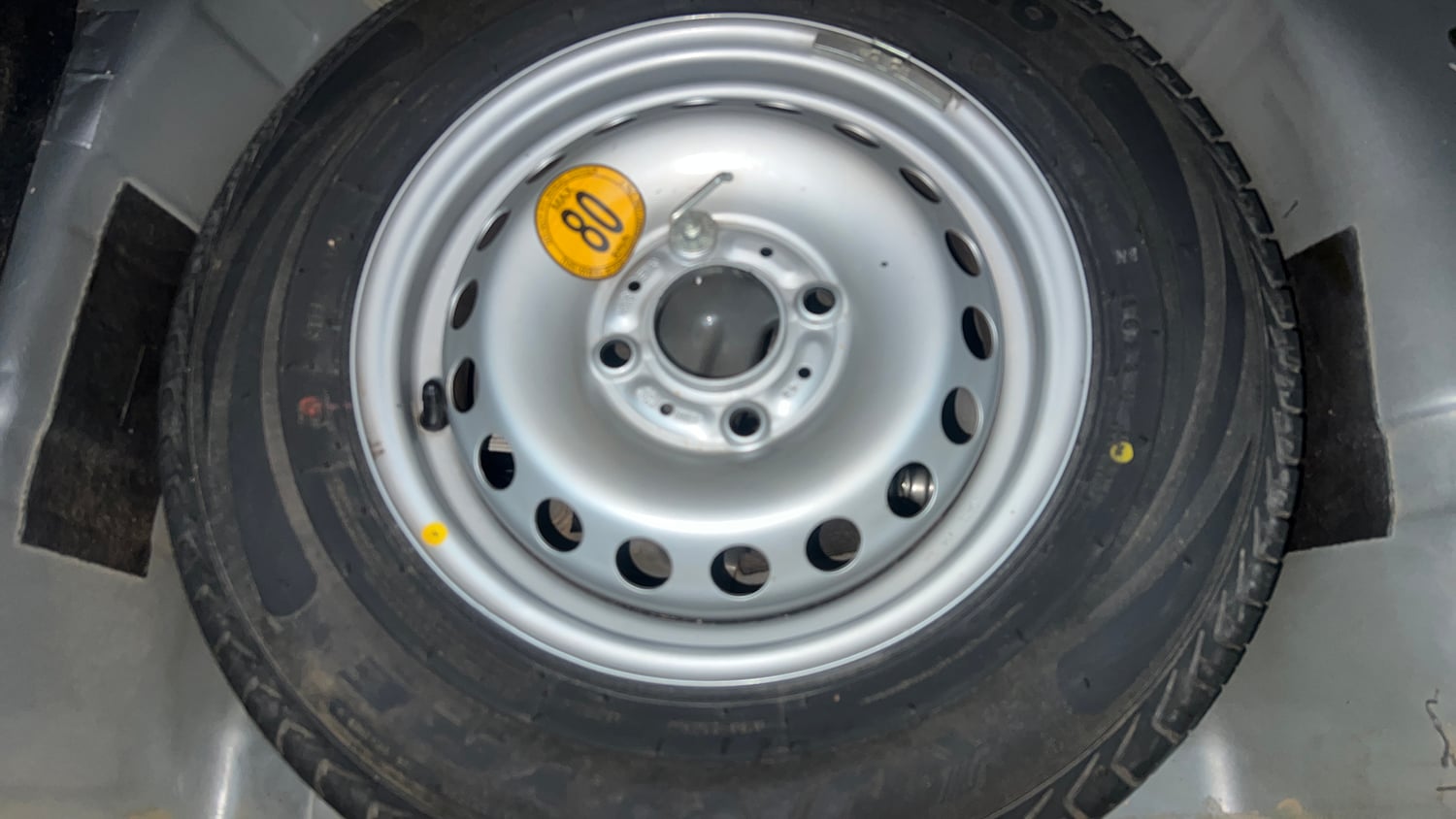 Used 2023 Tata Tiago XZA Plus Petrol Automatic tyres SPARE TYRE VIEW