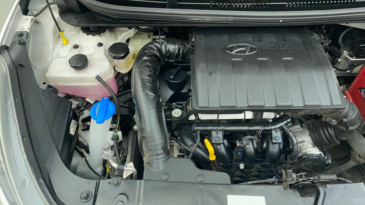 Used 2023 Hyundai Grand i10 Nios Sportz 1.2 Kappa AMT Petrol Automatic engine ENGINE RIGHT SIDE VIEW