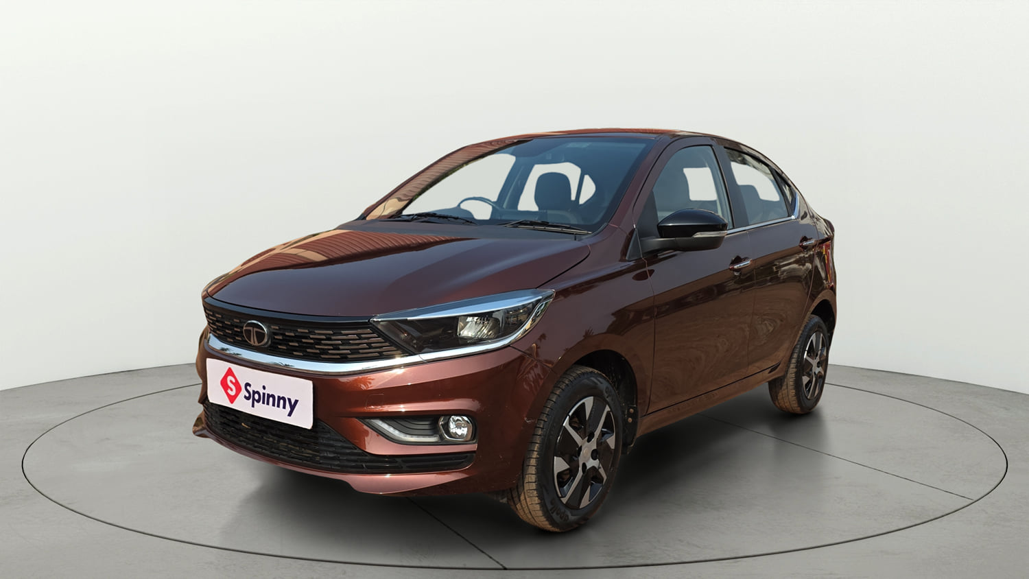 Used 2025 Tata Tigor XZA Plus iCNG Cng Automatic exterior LEFT FRONT CORNER VIEW