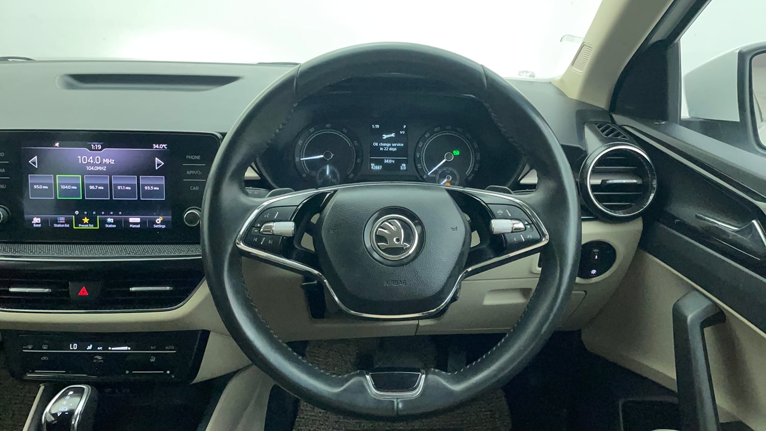 Used 2024 Skoda Slavia Ambition 1.0L TSI AT Petrol Automatic interior STEERING VIEW