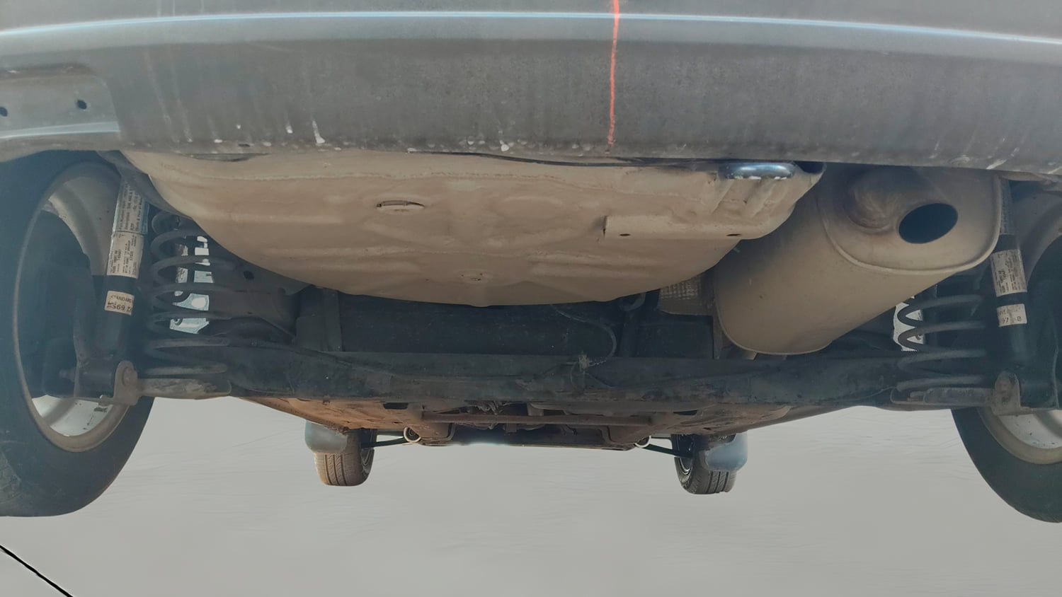 Used 2012 Ford Figo Duratorq Diesel Titanium 1.4 Diesel Manual extra REAR UNDERBODY VIEW (TAKEN FROM REAR)