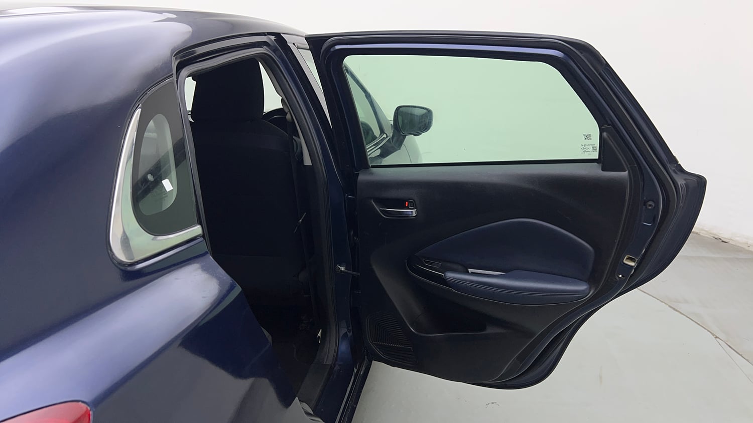 Used 2022 Maruti Suzuki Baleno Alpha MT Petrol Manual interior RIGHT REAR DOOR OPEN VIEW