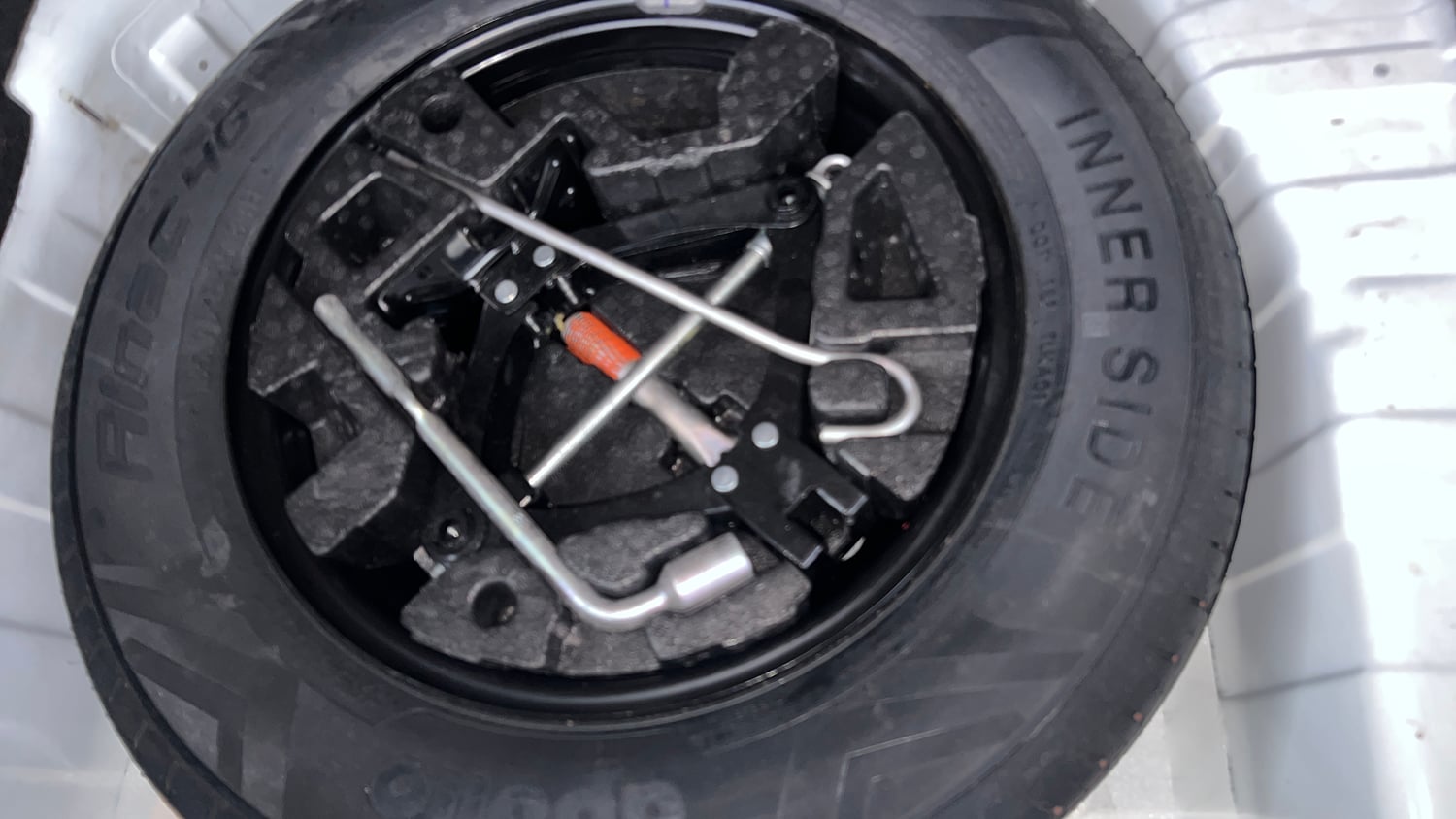 Used 2022 Tata Punch Creative AMT Petrol Automatic tyres SPARE TYRE VIEW