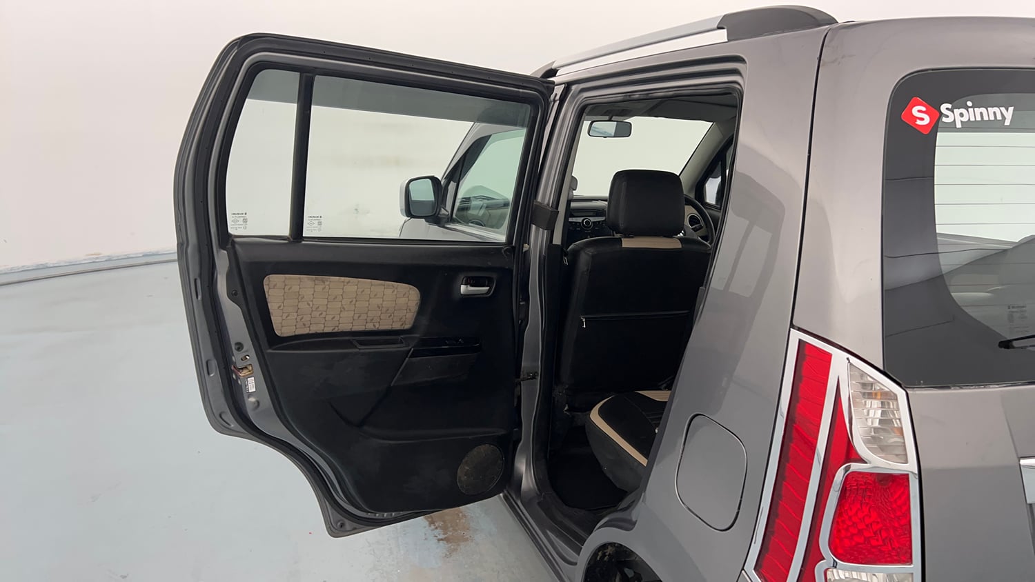 Used 2019 Maruti Suzuki Wagon R 1.0 VXI AMT Petrol Automatic interior LEFT REAR DOOR OPEN VIEW