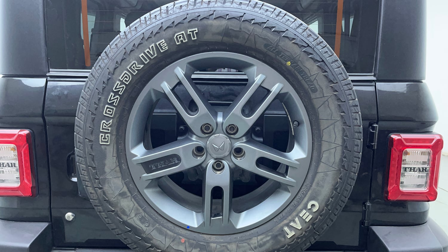 Used 2024 Mahindra Thar LX Hard Top Diesel MT RWD Diesel Manual tyres SPARE TYRE VIEW