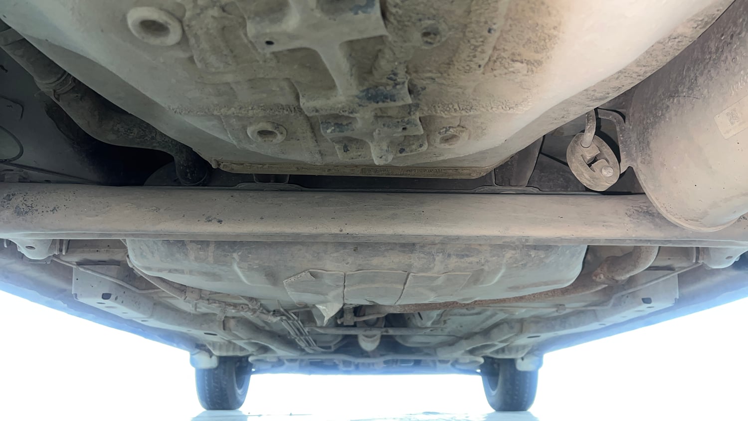 Used 2023 Tata Tiago XZA Plus Petrol Automatic extra REAR UNDERBODY VIEW (TAKEN FROM REAR)