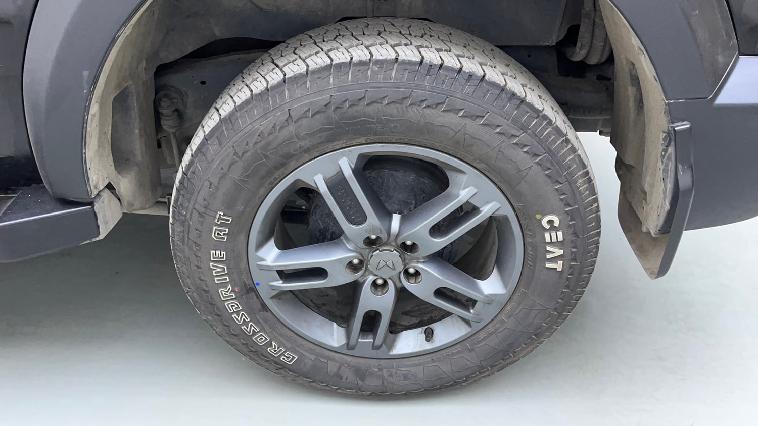 Used 2024 Mahindra Thar LX Hard Top Diesel MT RWD Diesel Manual tyres LEFT REAR TYRE RIM VIEW