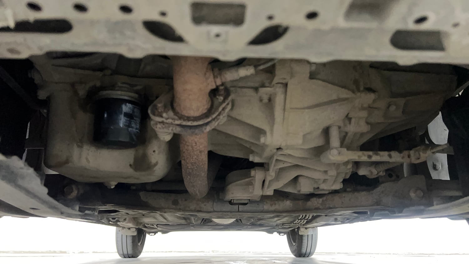 Used 2018 Maruti Suzuki Dzire VXi Petrol Manual extra FRONT LEFT UNDERBODY VIEW