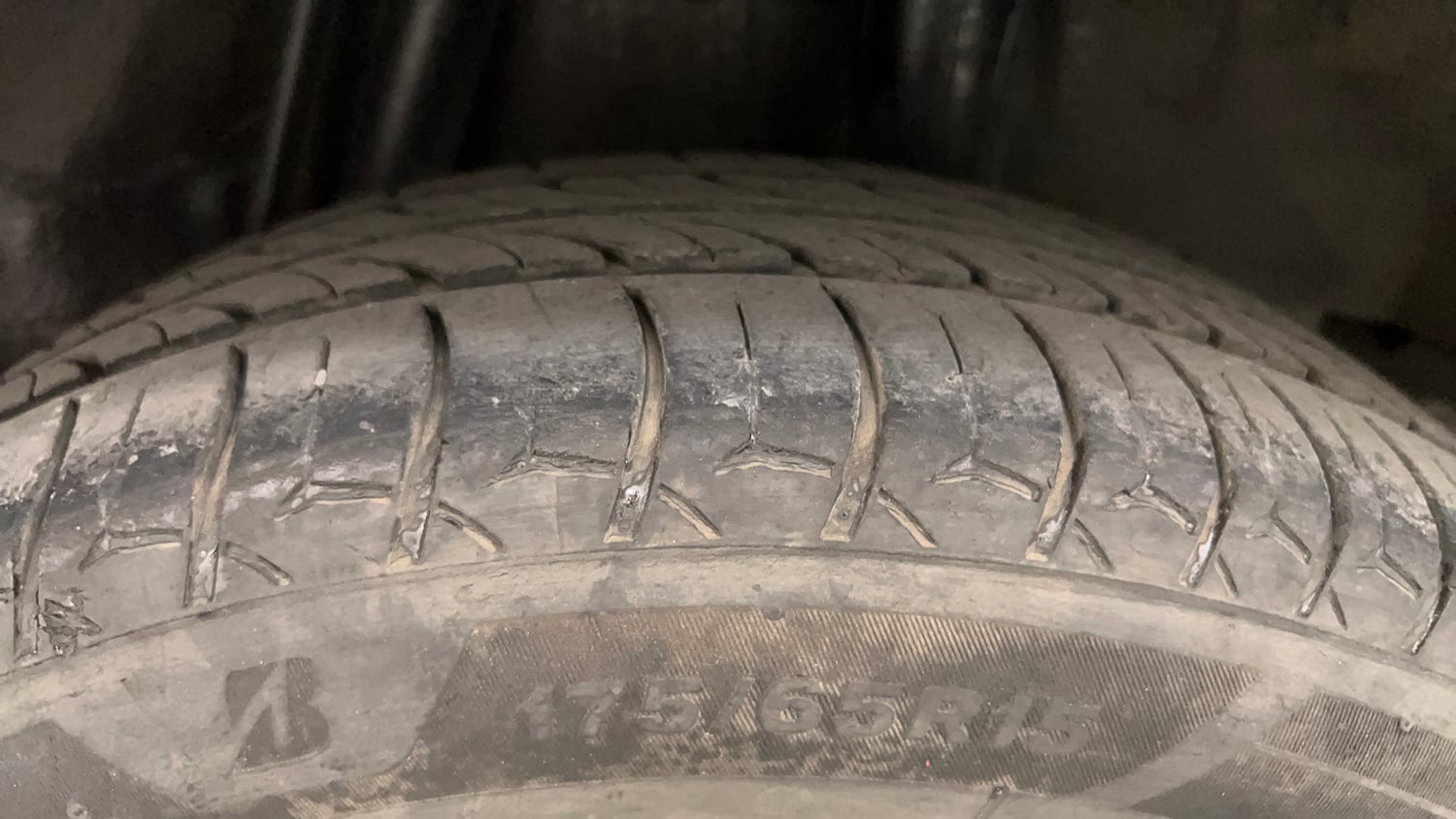 Used 2020 Honda Jazz VX CVT Petrol Automatic tyres LEFT REAR TYRE TREAD VIEW