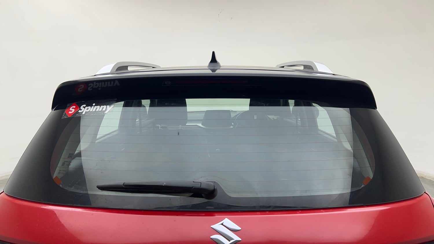Used 2024 Maruti Suzuki Brezza Zxi Plus Dual Tone Petrol Manual exterior BACK WINDSHIELD VIEW