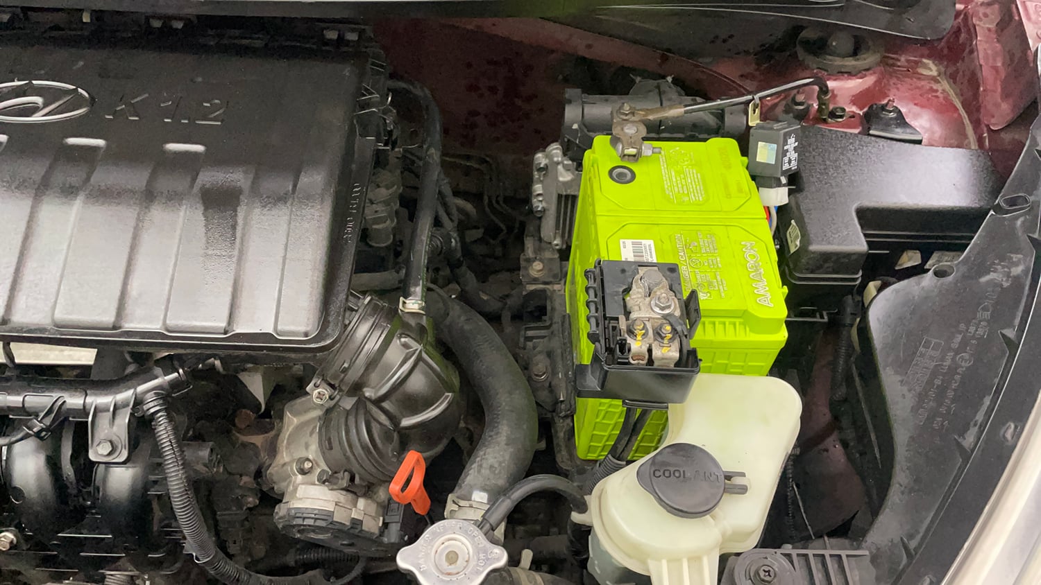 Used 2015 Hyundai Grand i10 Asta AT 1.2 Kappa VTVT Petrol Automatic engine ENGINE LEFT SIDE VIEW