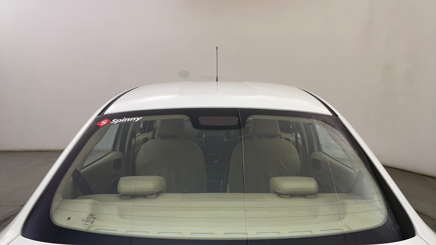 Used 2016 Ford Figo Aspire Titanium 1.2 Ti-VCT Petrol Manual exterior BACK WINDSHIELD VIEW