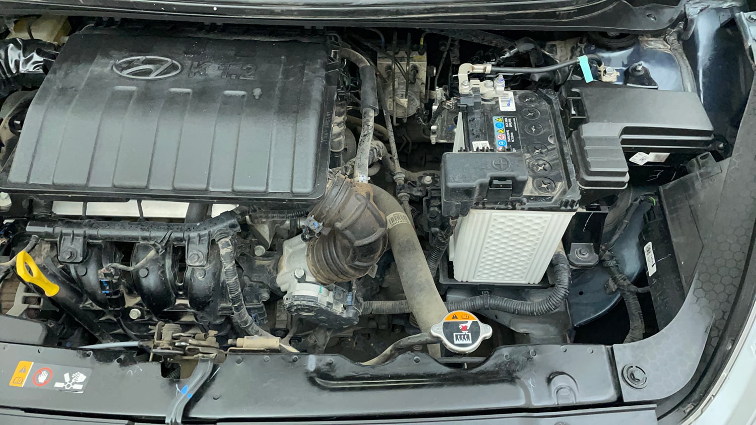 Used 2025 Hyundai Grand i10 Nios Sportz (O) 1.2 Kappa VTVT Petrol Manual engine ENGINE LEFT SIDE VIEW