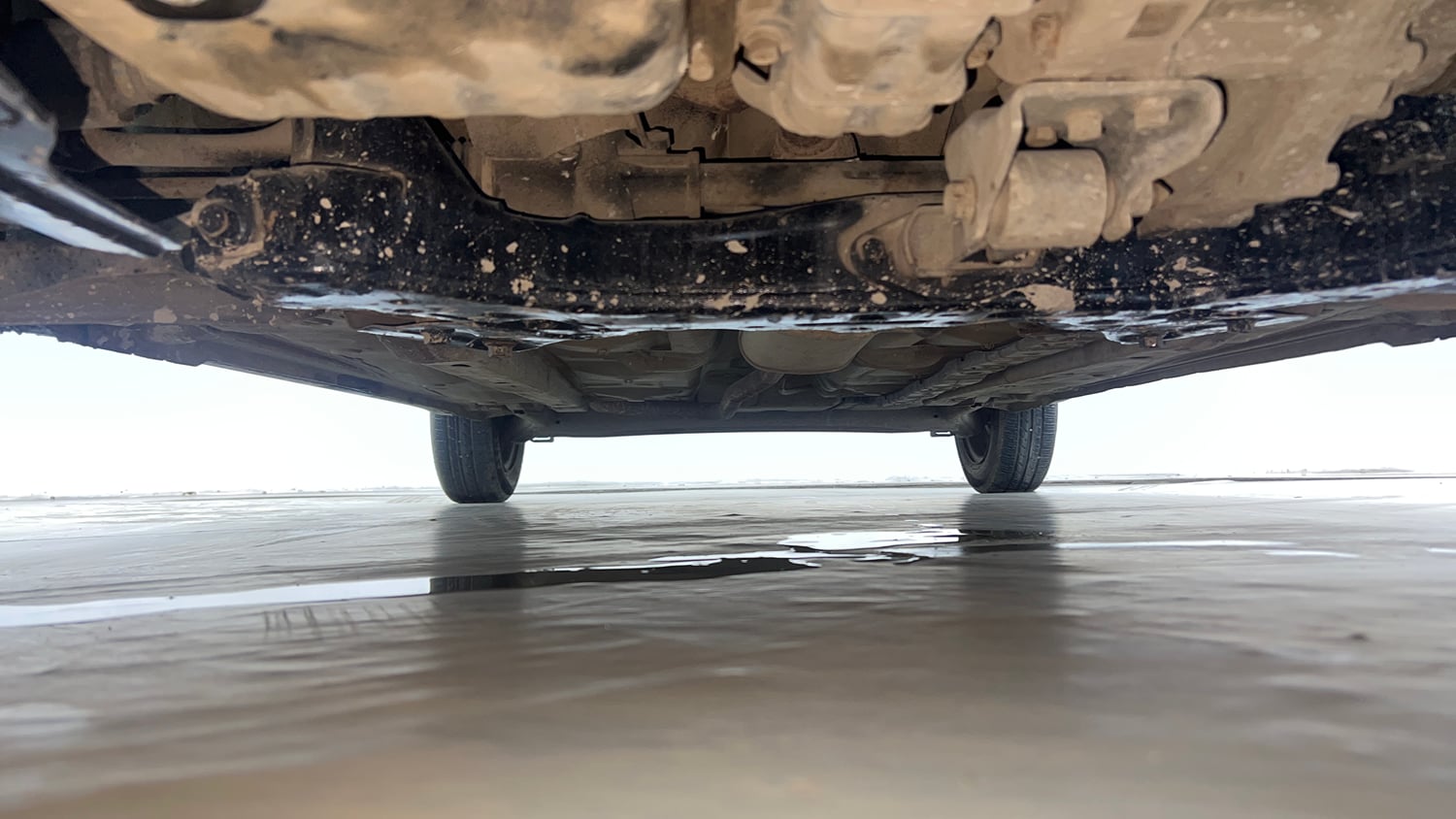 Used 2015 Hyundai Grand i10 Magna 1.2 Kappa VTVT Petrol Manual extra FRONT LEFT UNDERBODY VIEW