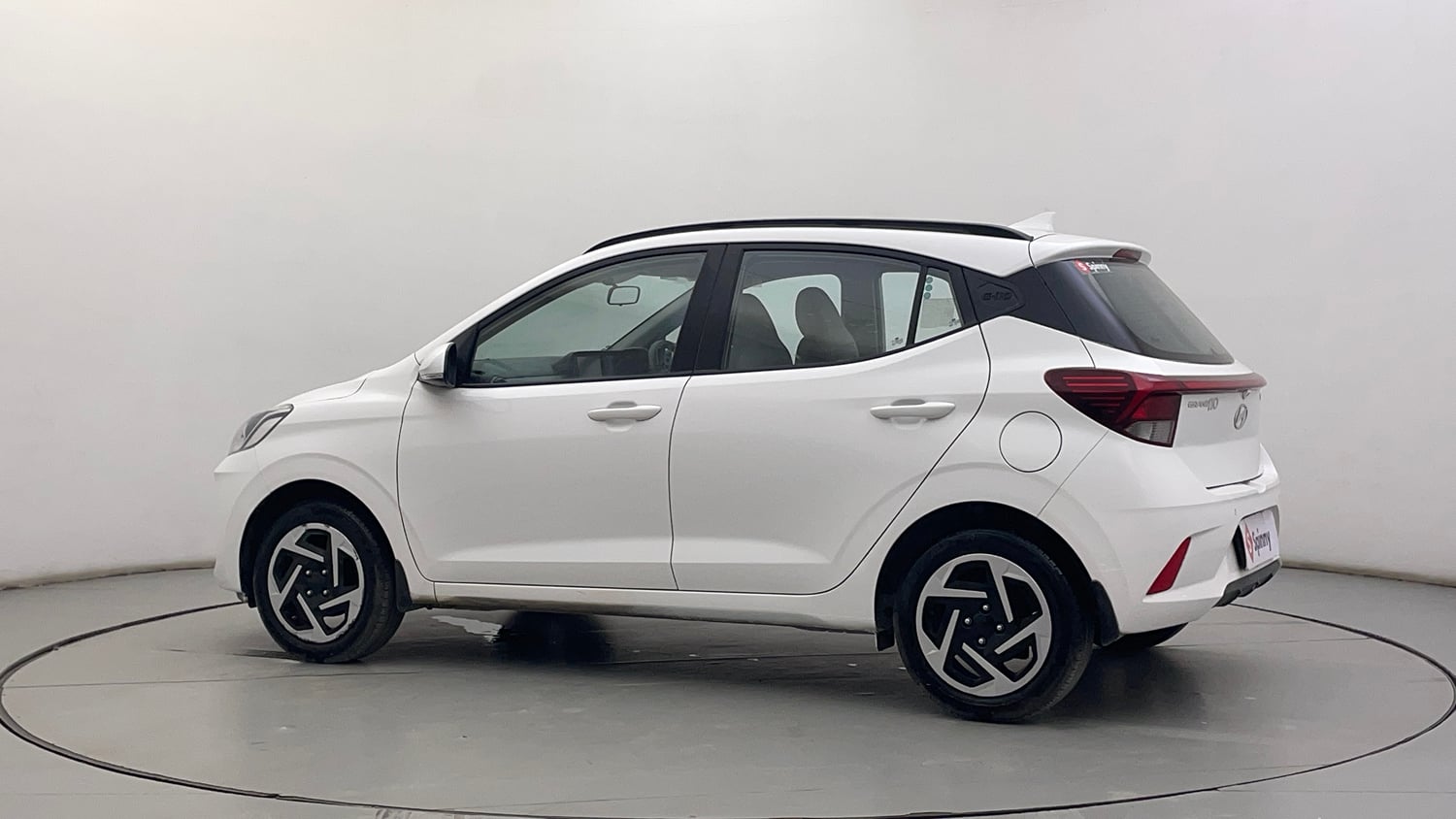 Used 2023 Hyundai Grand i10 Nios Sportz 1.2 Kappa AMT Petrol Automatic exterior LEFT REAR CORNER VIEW