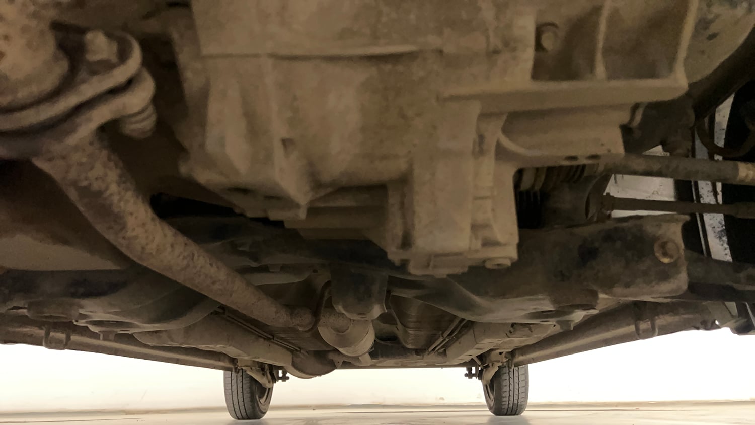 Used 2017 Maruti Suzuki Wagon R VXI Petrol Manual extra FRONT LEFT UNDERBODY VIEW