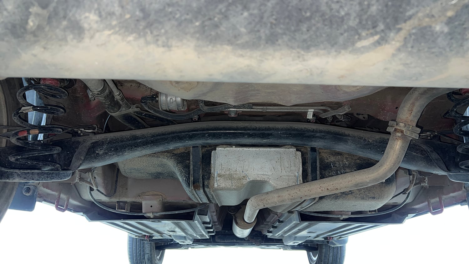 Used 2024 Maruti Suzuki Brezza Zxi Plus Dual Tone Petrol Manual extra REAR UNDERBODY VIEW (TAKEN FROM REAR)