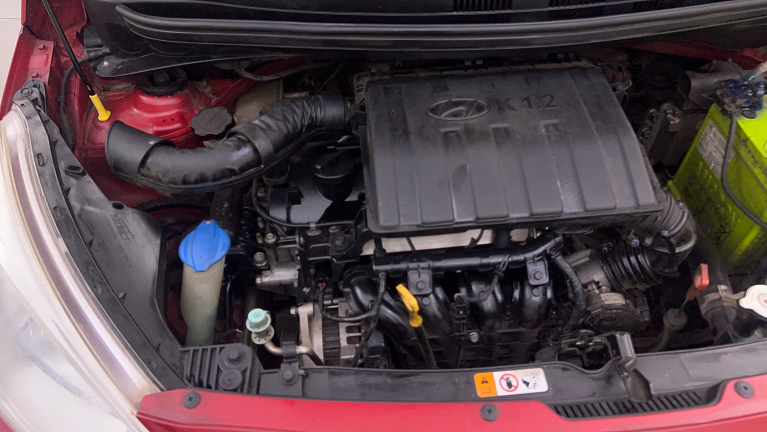 Used 2018 Hyundai Grand i10 Sportz AT 1.2 Kappa VTVT Petrol Automatic engine ENGINE RIGHT SIDE VIEW
