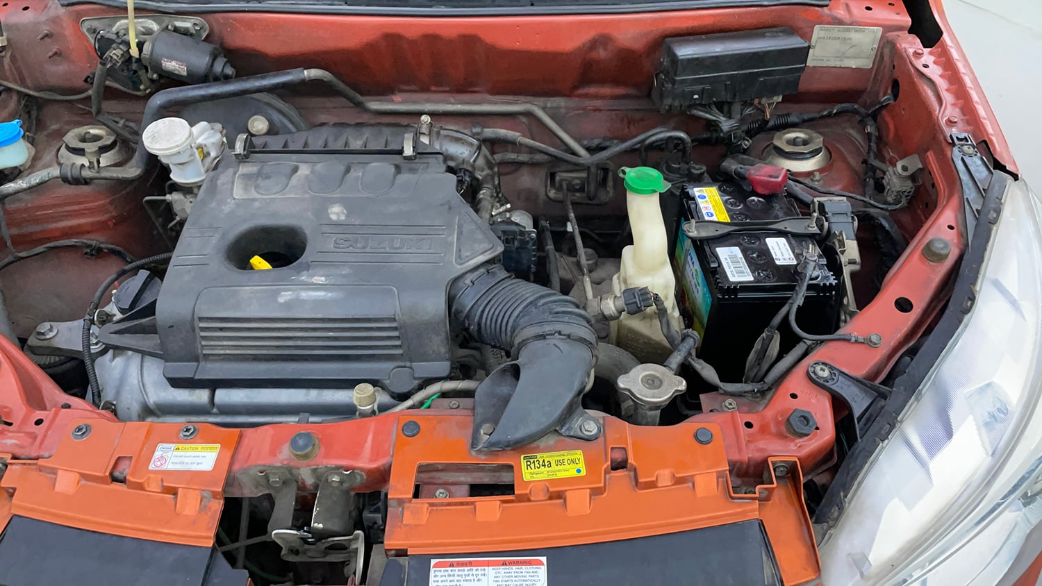Used 2015 Maruti Suzuki Alto K10 VXi AMT Petrol Automatic engine ENGINE LEFT SIDE VIEW
