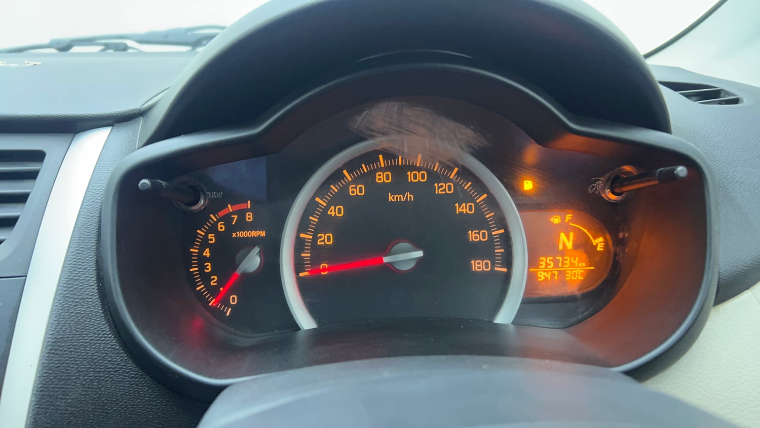 Used 2016 Maruti Suzuki Celerio ZXi AMT Petrol Automatic interior CLUSTERMETER VIEW