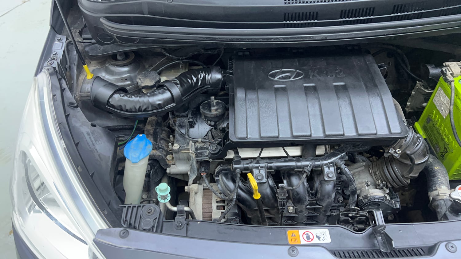 Used 2017 Hyundai Grand i10 Magna 1.2 Kappa VTVT Petrol Manual engine ENGINE RIGHT SIDE VIEW