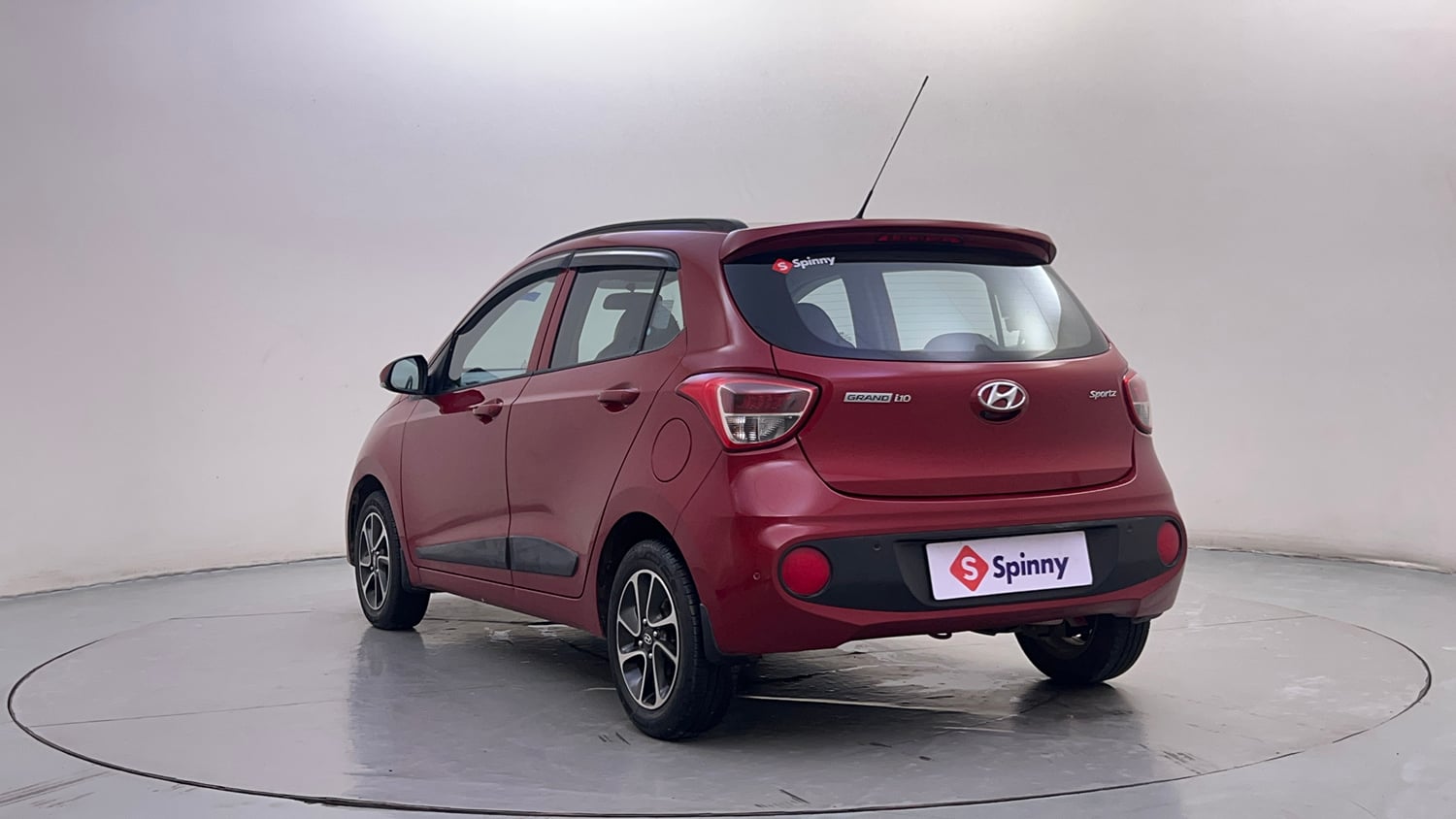 Used 2018 Hyundai Grand i10 Sportz AT 1.2 Kappa VTVT Petrol Automatic exterior LEFT REAR CORNER VIEW