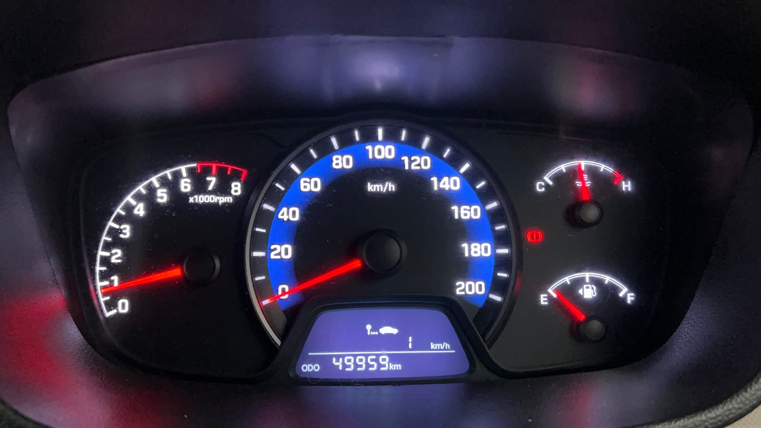 Used 2016 Hyundai Xcent SX 1.2 Petrol Manual interior CLUSTERMETER VIEW