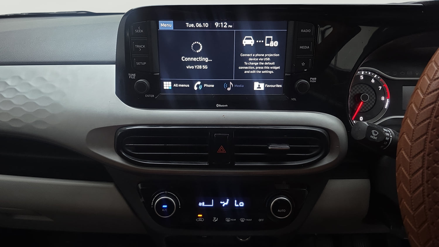 Used 2020 Hyundai Grand i10 Nios Sportz 1.2 Kappa VTVT Petrol Manual interior MUSIC SYSTEM & AC CONTROL VIEW