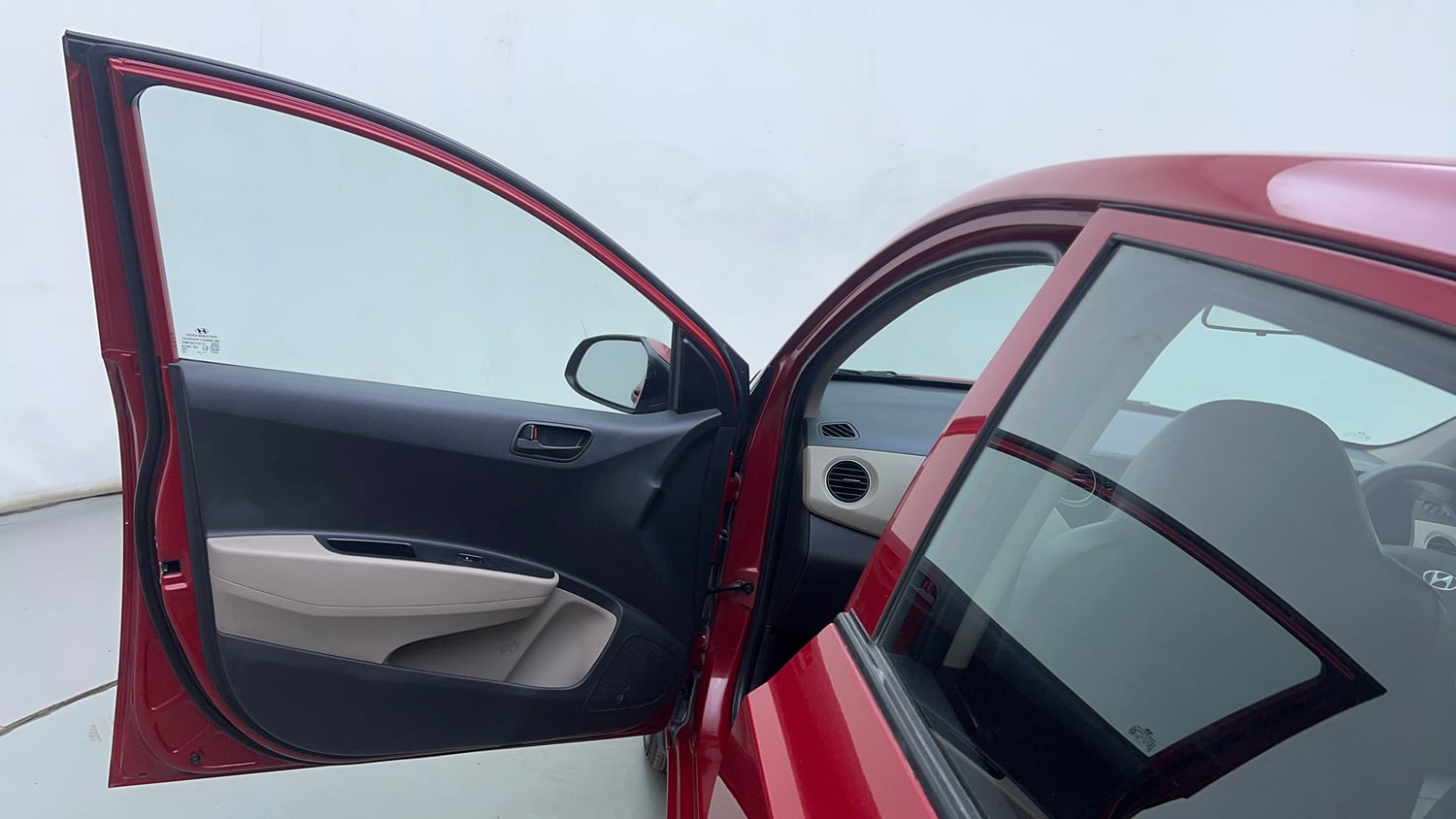 Used 2017 Hyundai Grand i10 Magna AT 1.2 Kappa VTVT Petrol Automatic interior LEFT FRONT DOOR OPEN VIEW