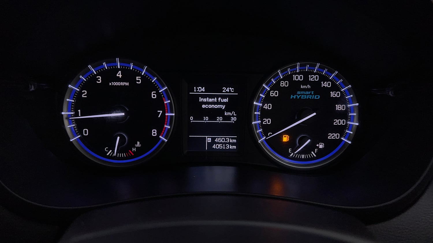 Used 2022 Maruti Suzuki S-Cross Zeta Petrol Manual interior CLUSTERMETER VIEW