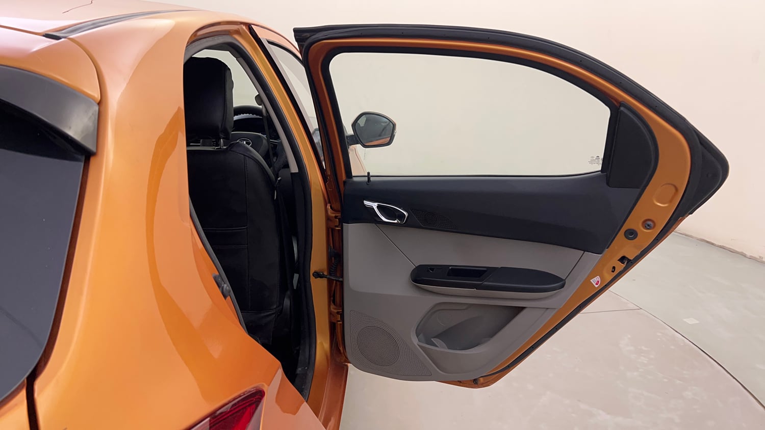 Used 2018 Tata Tiago Revotron XZ Petrol Manual interior RIGHT REAR DOOR OPEN VIEW