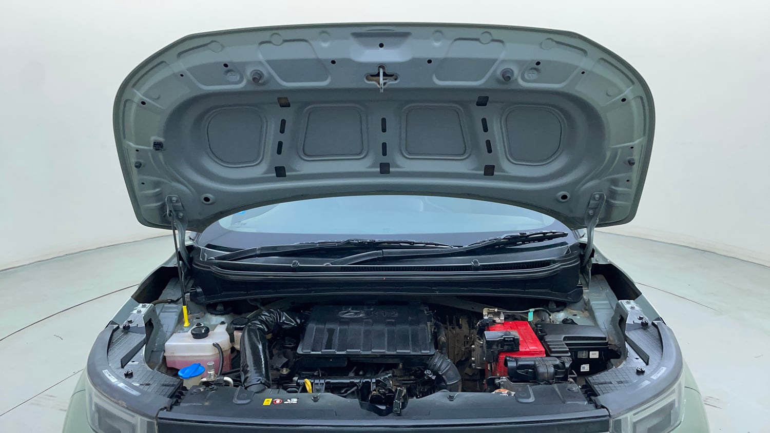 Used 2024 Hyundai Exter S 1.2 AMT Petrol Automatic engine ENGINE & BONNET OPEN FRONT VIEW