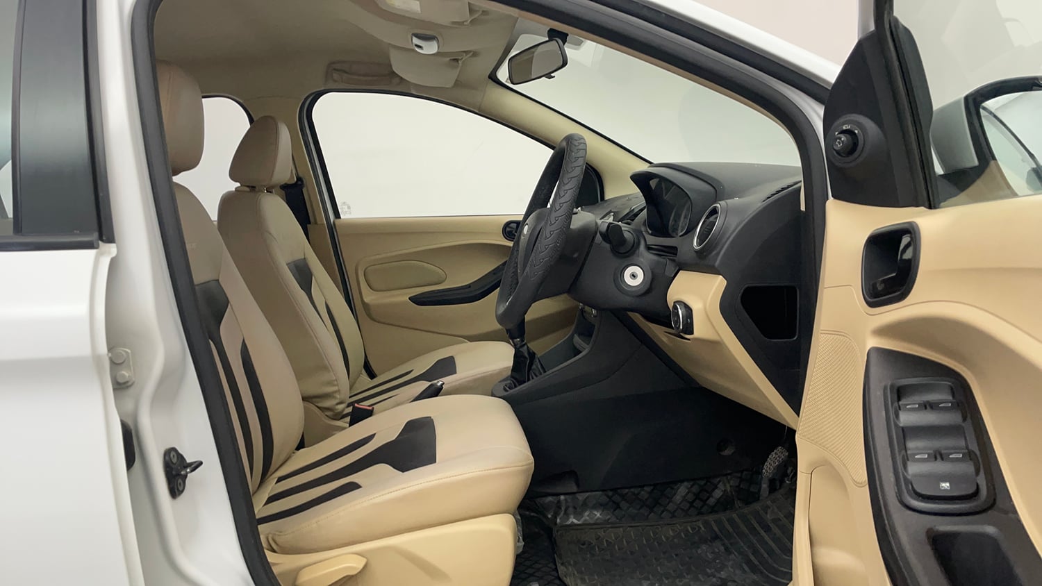 Used 2016 Ford Figo Aspire Titanium 1.2 Ti-VCT Petrol Manual interior RIGHT SIDE FRONT DOOR CABIN VIEW