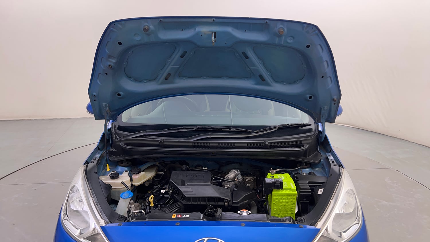 Used 2019 Hyundai Santro Asta Petrol Manual engine ENGINE & BONNET OPEN FRONT VIEW